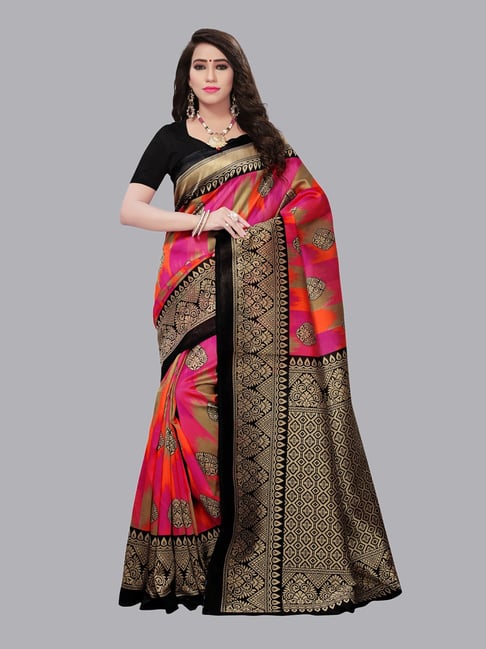 Buy VRINDITA FASHION Printed Daily Wear Art Silk Multicolor Sarees Online @  Best Price In India | Flipkart.com