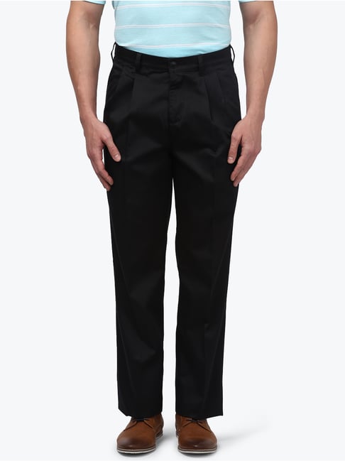 Buy Colorplus Green Tailored Fit Trousers for Mens Online @ Tata CLiQ