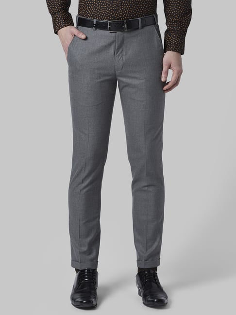 Buy Park Avenue White Super Slim Fit Checks Trousers for Mens Online @ Tata  CLiQ
