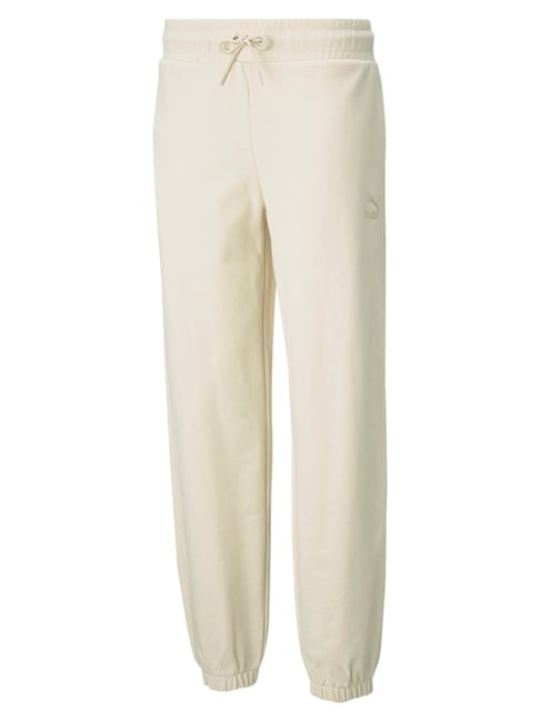 Buy Puma Beige Regular Fit Classics Relaxed Sweatpants for Women