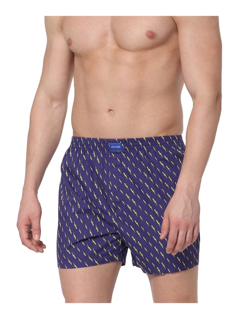 Jack & Jones Blue Printed Boxers