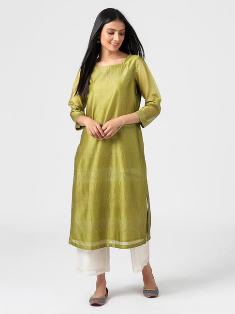 Fabindia deals green kurta