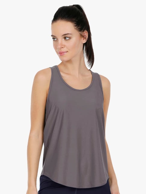 Amante Grey Regular Fit Tank Top-picture-30