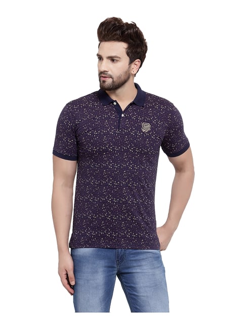 Buy Cantabil Purple Polo T-Shirt for 