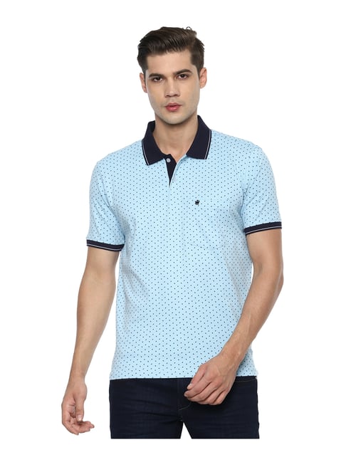 Buy Louis Philippe Sport Blue Cotton Polo T-Shirt for Men Online @ Tata CLiQ