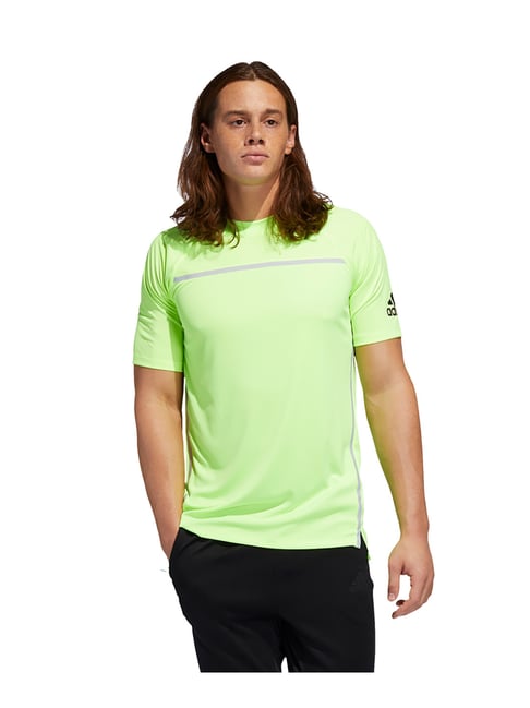 Buy Adidas Green Regular Fit T-Shirt 