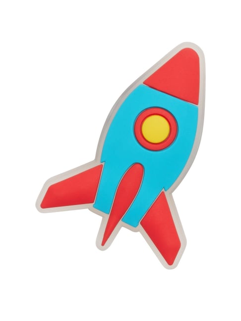 Crocs Rocketship Jibbitz Blue & Red Shoe Charm