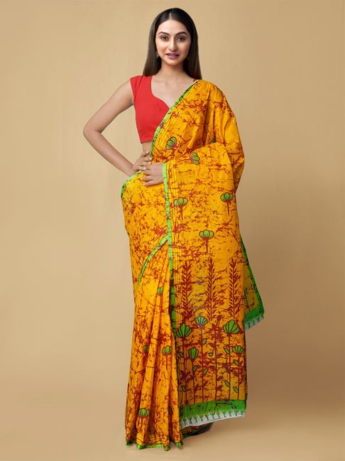 Unnati Silks Women's Pure Krisha Cotton Saree Price in India