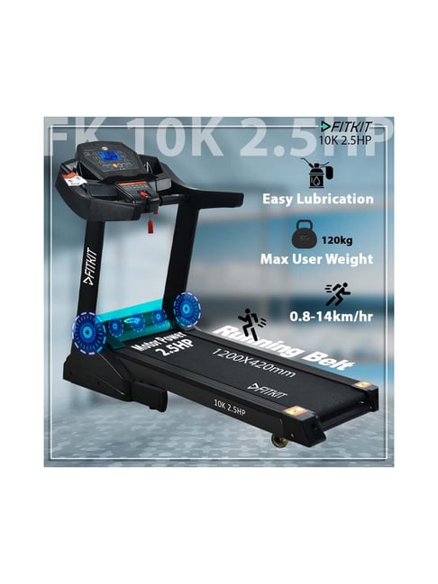 Motorized Treadmill Fitkit Treadmill Showroom Near Me Fitkit Black
