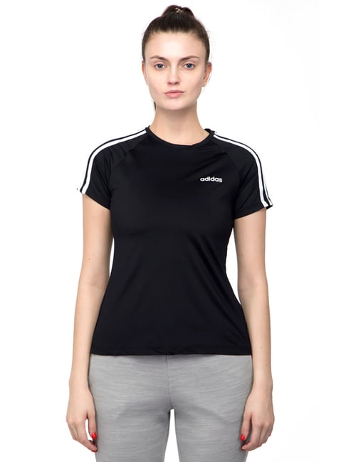 Adidas Black Regular Fit W D2M 3S T-Shirt