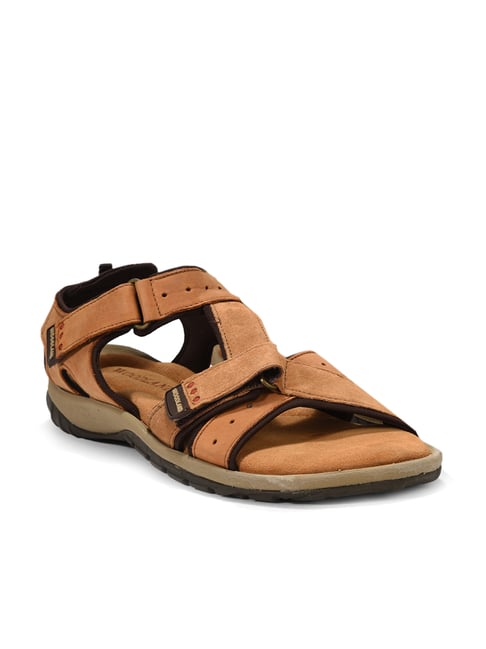 Woodland Men's Tan Floater Sandals