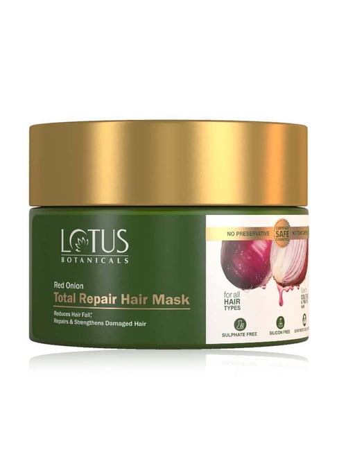 Lotus Botanicals Red Onion Total Repair Hair Mask - 200 gm