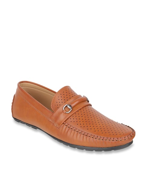 Carlton London Men's Tan Casual Loafers