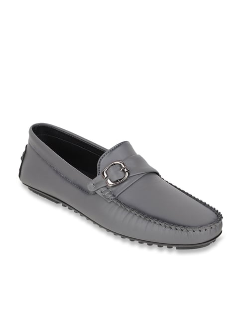 Carlton London Men's Grey Casual Loafers