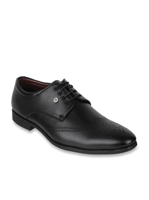 Carlton London Men's Black Derby Shoes