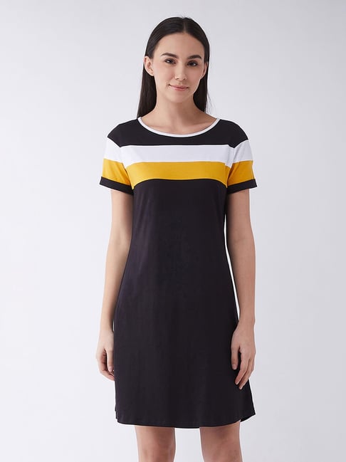 Miss Chase Black Cotton Night Dress-picture-36