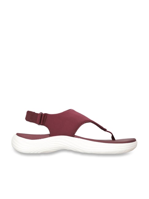 Clarks Women's Lola Aster Maroon Back Strap Sandals