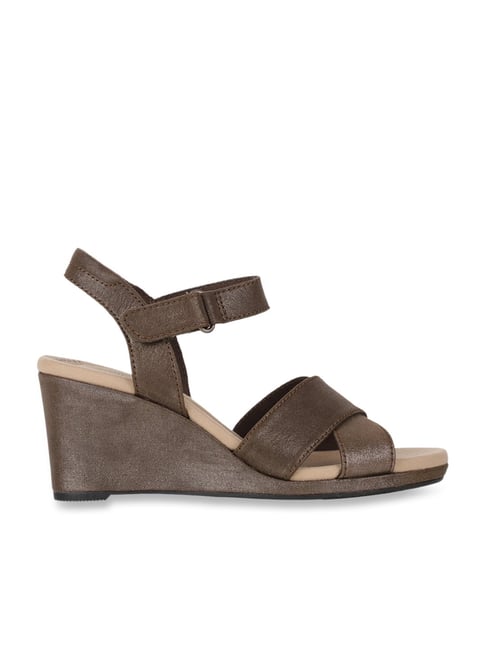 Clarks brown clearance wedges