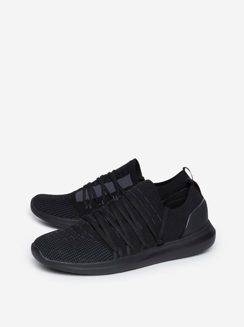 Buy SOLEPLAY by Westside Black Lace-Up Slip-On Sneakers Online at best ...