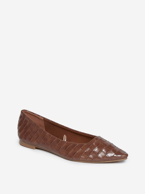 Woven hot sale pointed flats