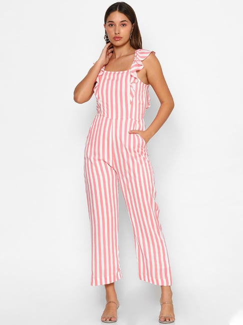 Buy HAPPY TO SEE YOU BABY PINK JUMPSUIT for Women Online in India