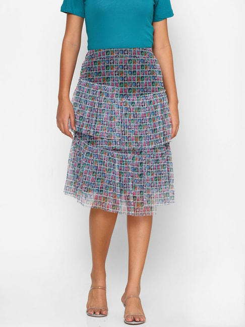 Forever 21 Multicolor Printed Skirt Price in India