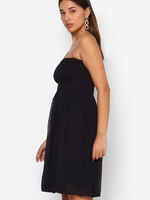 forever 21 black fit and flare dress Buy Forever 21 Black Flare Fit Dress for Women Online @ Tata CLiQ
