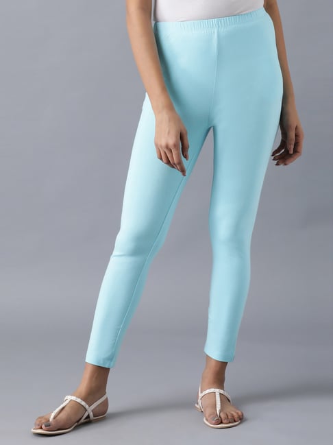 Buy Elleven Blue Leggings for Women's Online @ Tata CLiQ