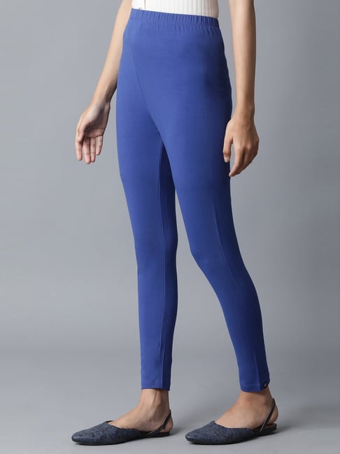 Buy Elleven Blue Regular Fit Leggings for Women Online @ Tata CLiQ