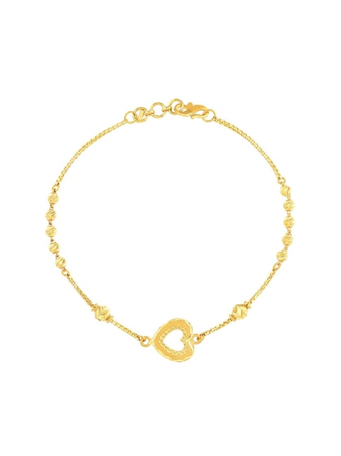 gold plated Heart shape Design Bracelet  Estele