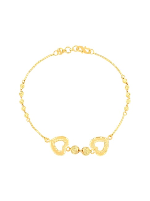 Buy 18K, 22K Yellow Gold Silken Rope Chain Bracelet, Hallmark Stamped  Handmade Semi Solid Unisex 18K Rope Style Gold Bracelet, Valentine Gift  Online in India - Etsy