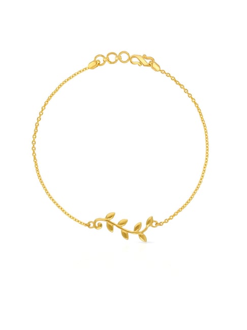 Alluring Gold Leaf Bracelet