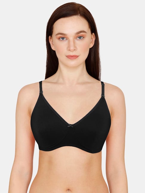 Buy Zivame Black Non Wired Non Padded T-Shirt Bra for Women Online