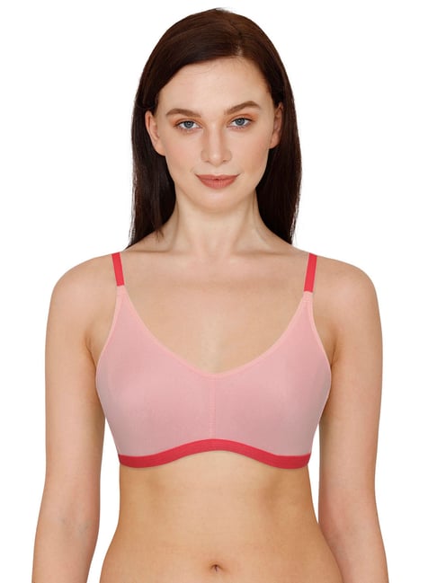 Zivame Pink Non Wired Non Padded T-Shirt Bra Price in India