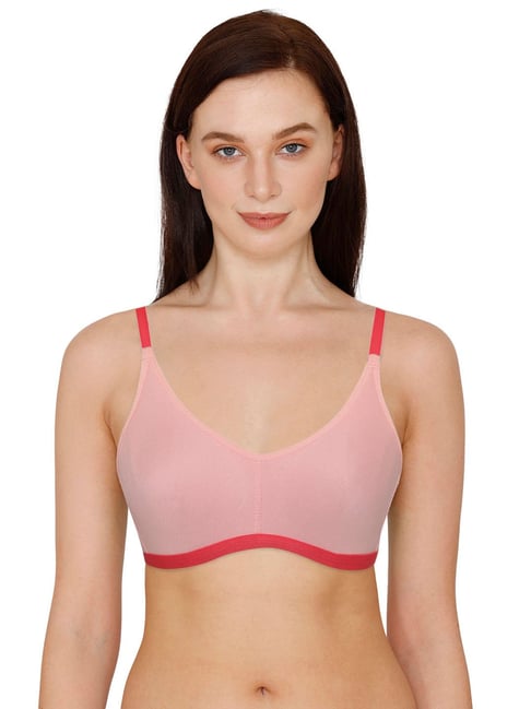 Zivame Pink Non Wired Non Padded T-Shirt Bra Price in India