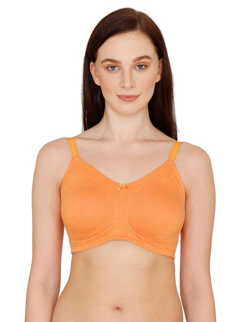 Buy Zivame Orange Non Wired Non Padded Full Coverage Bra for Women