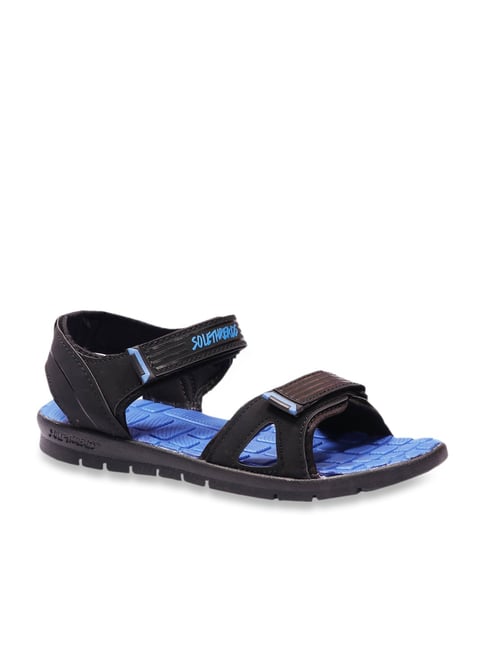 Buy Solethreads Men's MORGAN Black Floater Sandals for Men at Best
