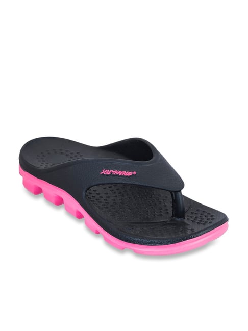 Solethreads Women's CREATOR L Black Flip Flops