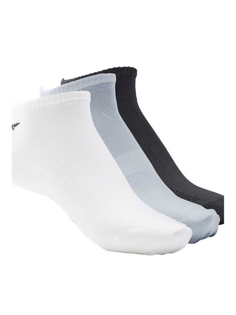 Buy Reebok White Blue Printed Ankle Length Socks (Pack of 2) for