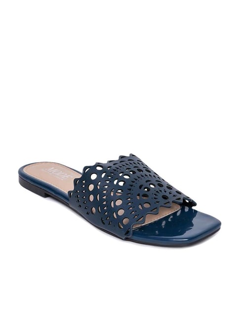 Mode by Red Tape Women's Blue Casual Sandals