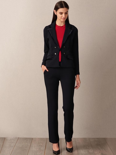 Naomi Blazer Pant Set with Scarf – Styles of Sophistication Boutique