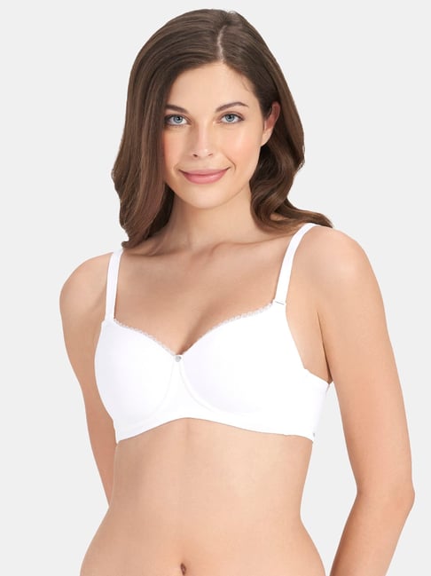 Amante White Non Wired Padded T-Shirt Bra-picture-46