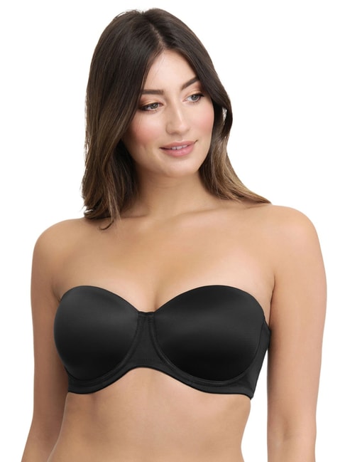 Amante Black Under Wired Padded Tube Bra Price in India