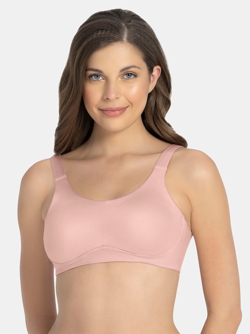 Buy Amante Blush Pink Non Wired Non Padded Full Coverage Bra for Women  Online @ Tata CLiQ