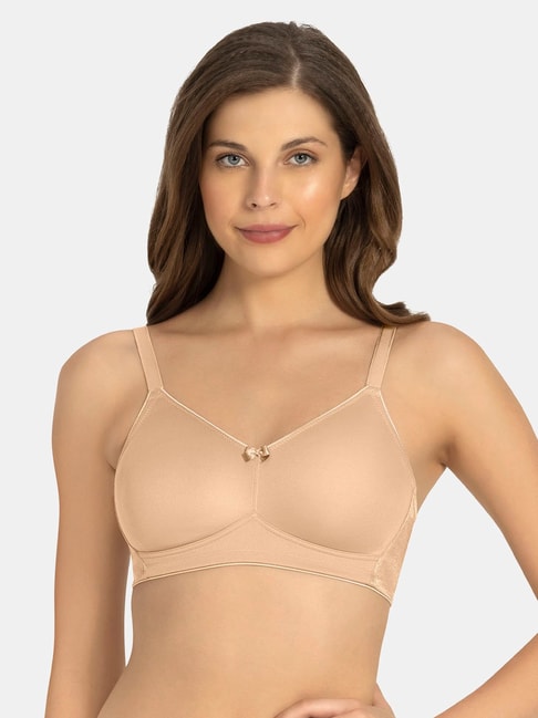 Buy Amante pretty perfect non-wired bra online--Sandalwood
