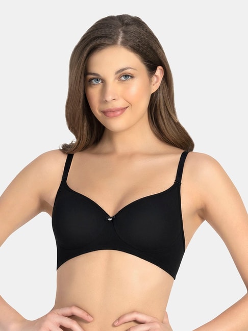 Buy Amante Black Non Wired Padded T-Shirt Bra for Women Online