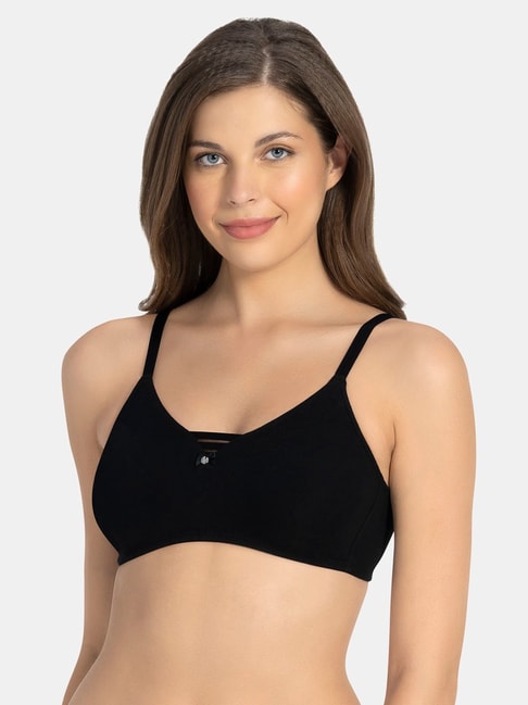 Buy Amante Soft Padded Full Coverage Non Wired Bra-Black at Rs