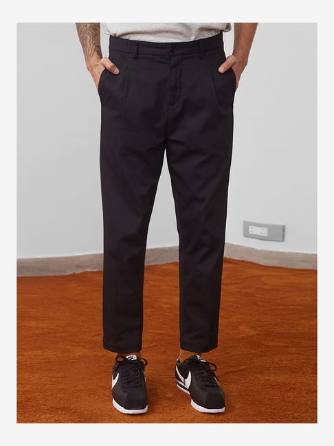 LARP Hero Pants - Loose Black Cotton/Linen Mix Trousers with Side Lace |  From £85.00