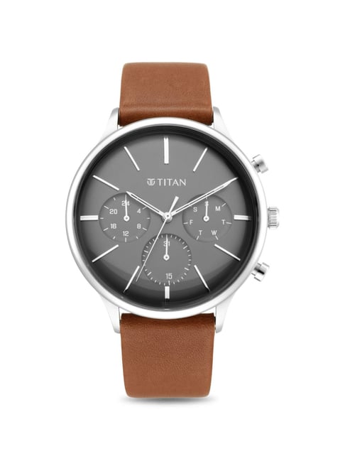 Titan 90134SL01 Light Leathers IV Analog Watch for Men