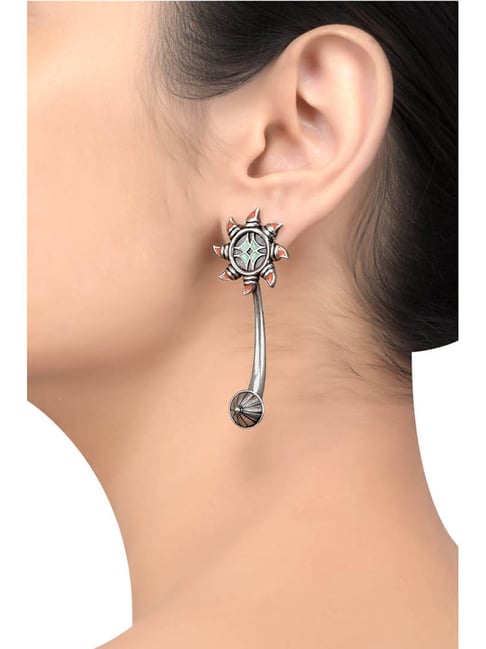 Buy Tribe Amrapali Silver Chandrika Sun Alloy Dangler Earrings Online At  Best Price @ Tata CLiQ